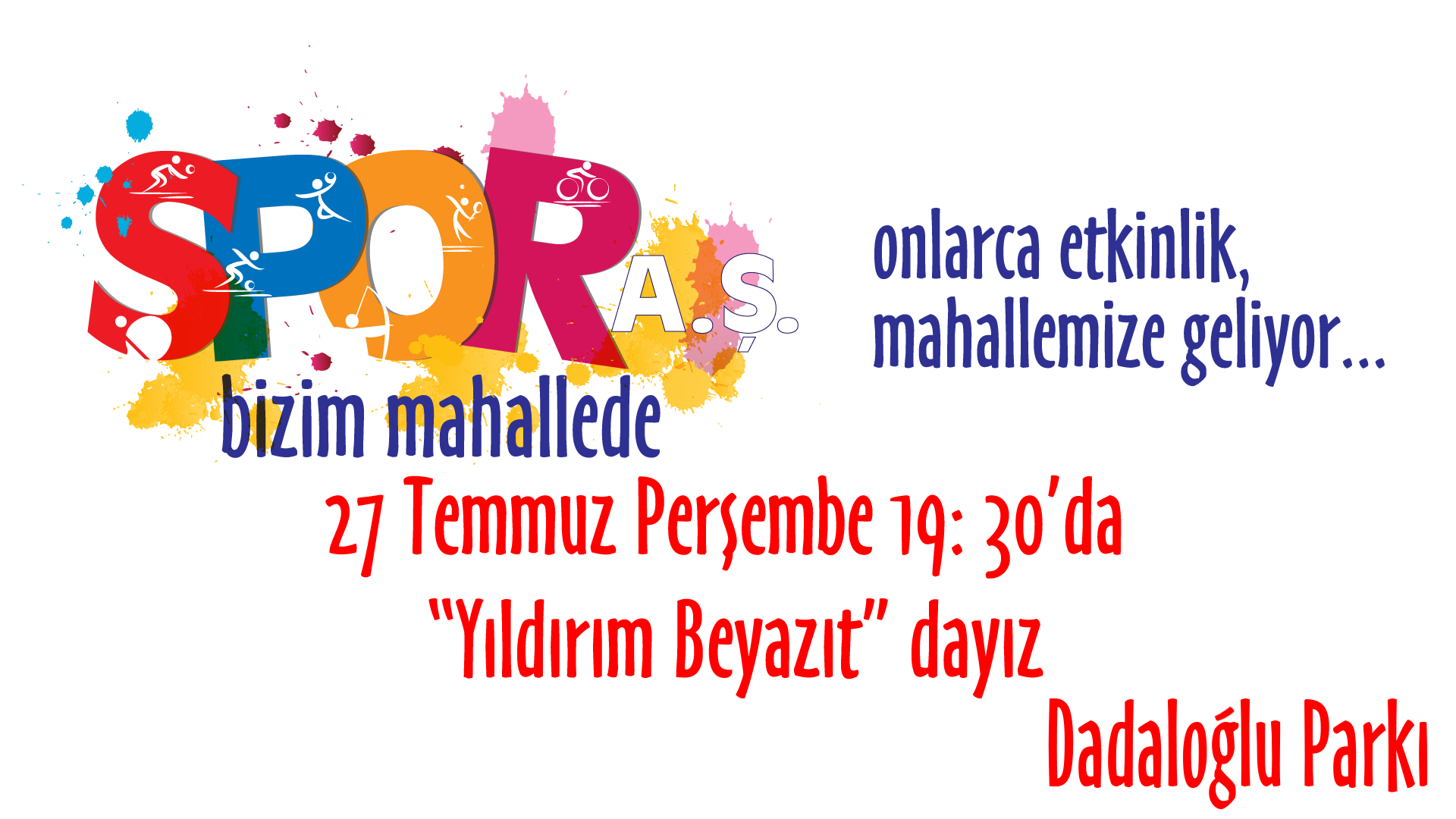 Spor A.Ş Yıldırım Beyazıt Mahallesinde